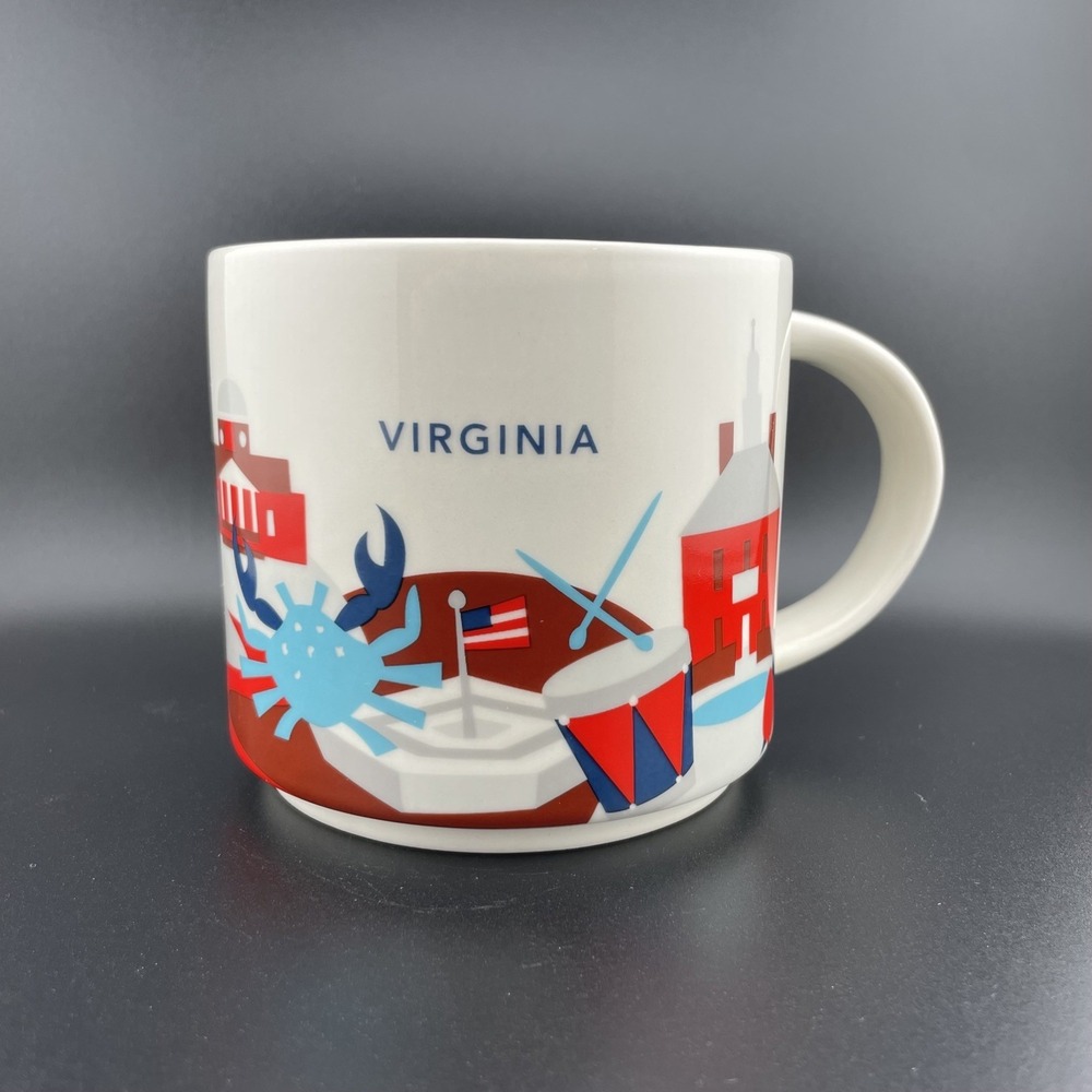 Starbucks Virginia You Are Here Series Collection 14oz Coffee Tea Mug Cup